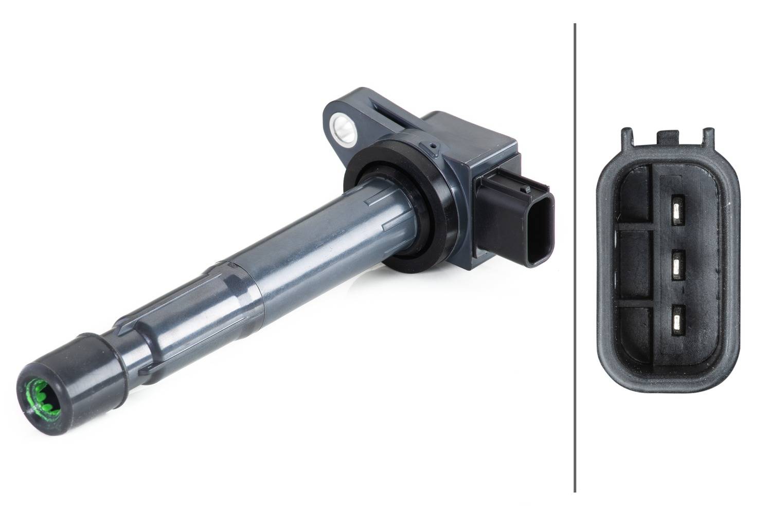 HELLA 5DA 358 057-631 Zündspule - 3-polig - Kerzenschachtzündspule - geschraubt