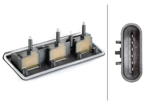 HELLA 5DA 230 035-431 Zündspule - 6-polig - Blockzündspule - geschraubt