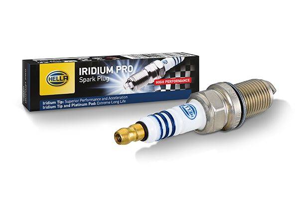 HELLA 8EH 188 706-061 Zündkerze - Iridium Pro IM7RC-11P - SW: 16 - Gewindelänge: 19mm - Außengewinde