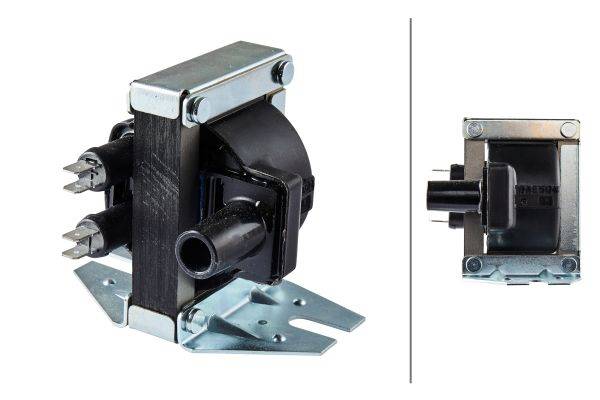 HELLA 5DA 230 035-001 Zündspule - 4-polig - Zündspule zum Verteiler - geschraubt
