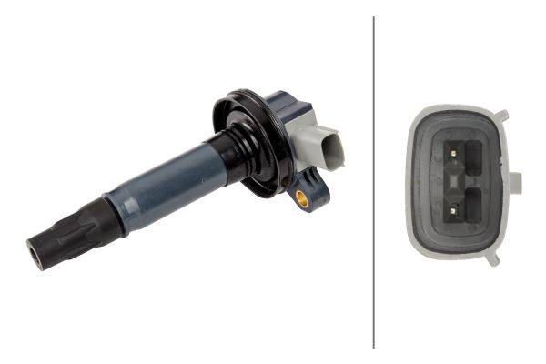 HELLA 5DA 230 036-321 Zündspule - 2-polig - Kerzenschachtzündspule - geschraubt