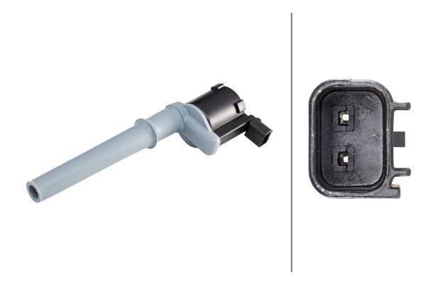 HELLA 5DA 230 035-251 Zündspule - 2-polig - Kerzenschachtzündspule - gesteckt