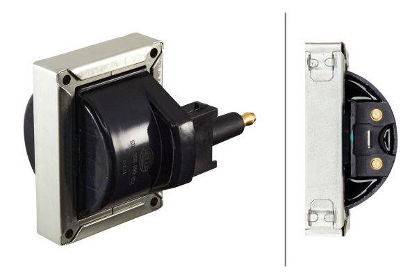 HELLA 5DA 358 000-851 Zündspule - 12V - 3-polig - Verteilerzündspule - geschraubt