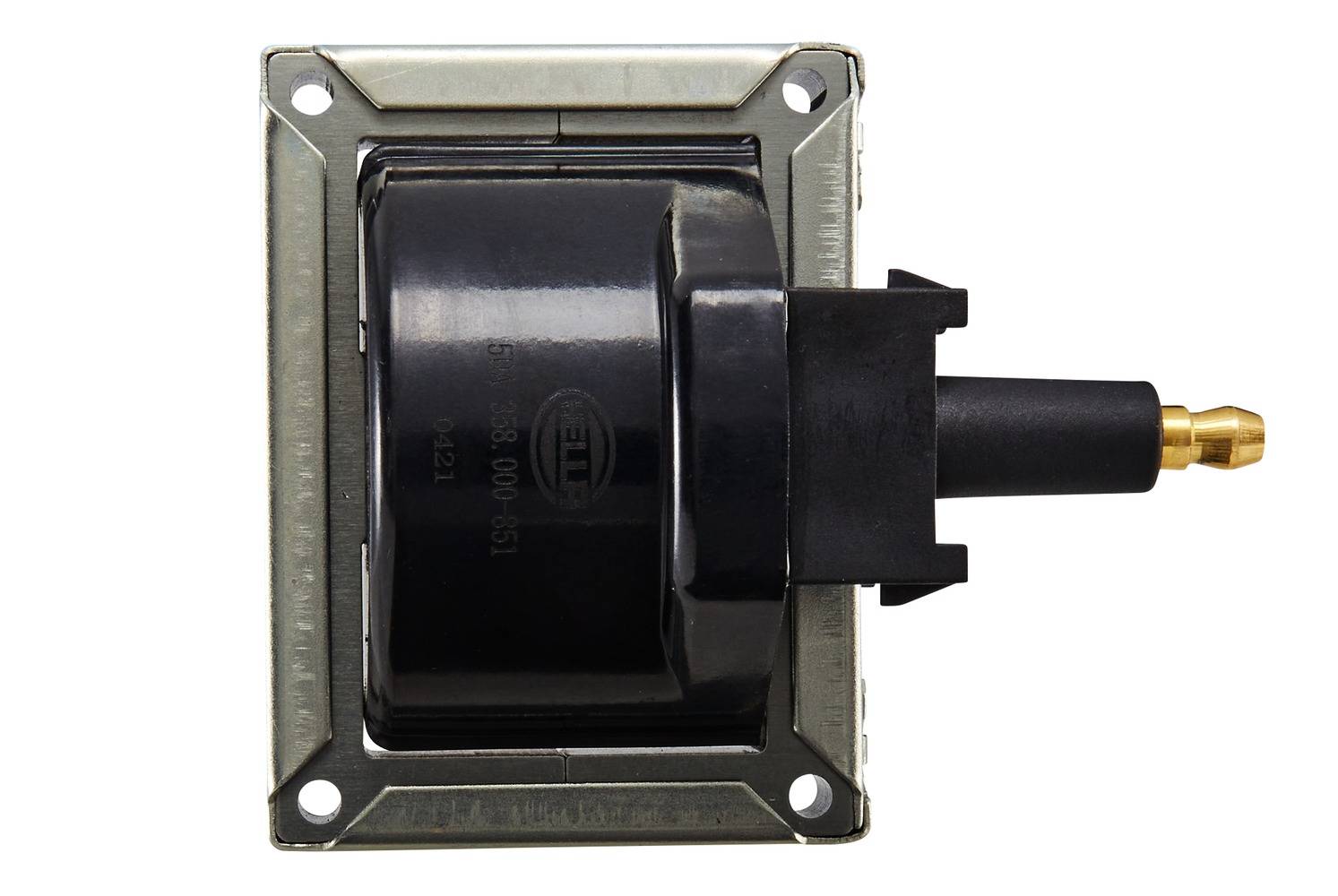 HELLA 5DA 358 000-851 Zündspule - 12V - 3-polig - Verteilerzündspule - geschraubt
