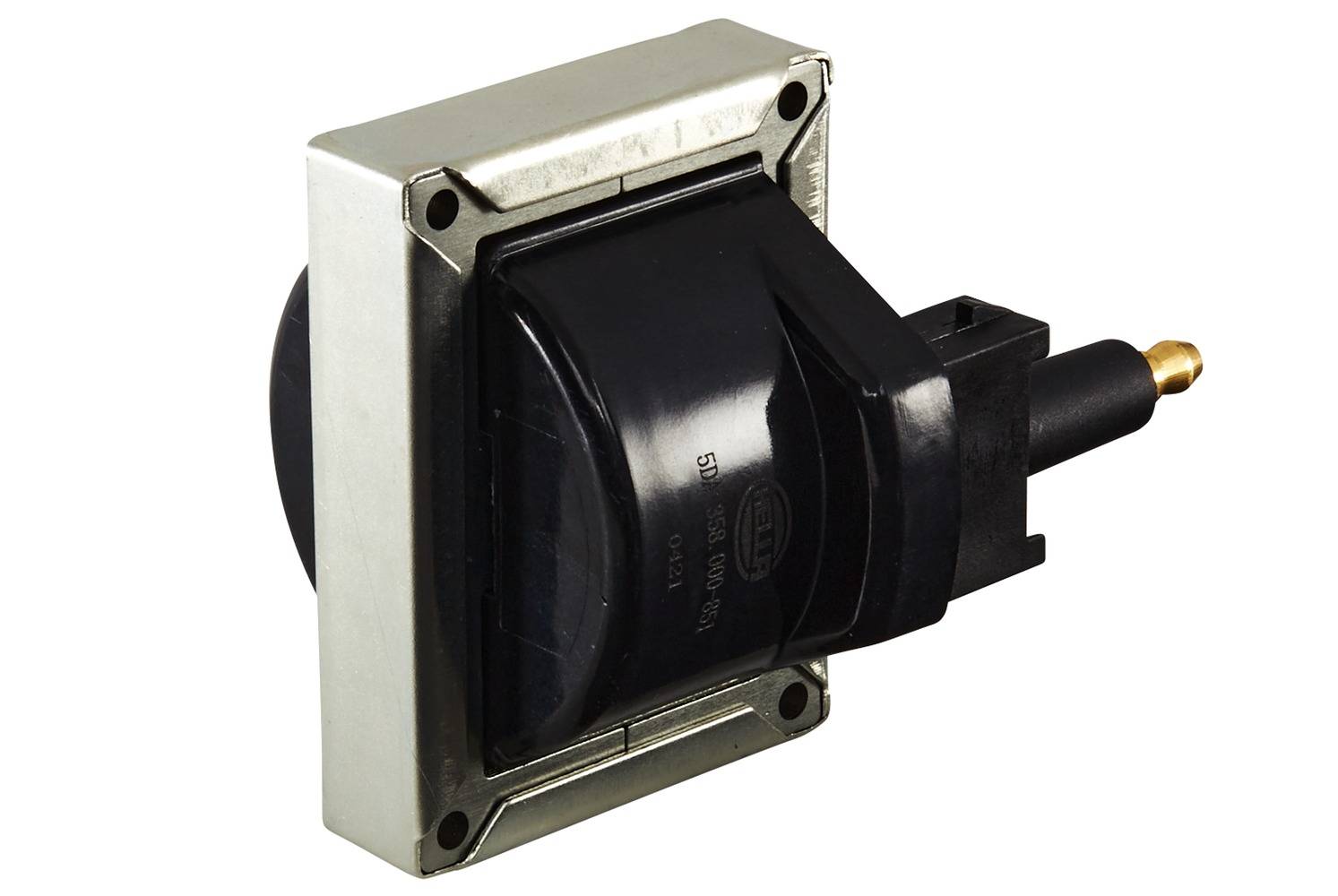 HELLA 5DA 358 000-851 Zündspule - 12V - 3-polig - Verteilerzündspule - geschraubt
