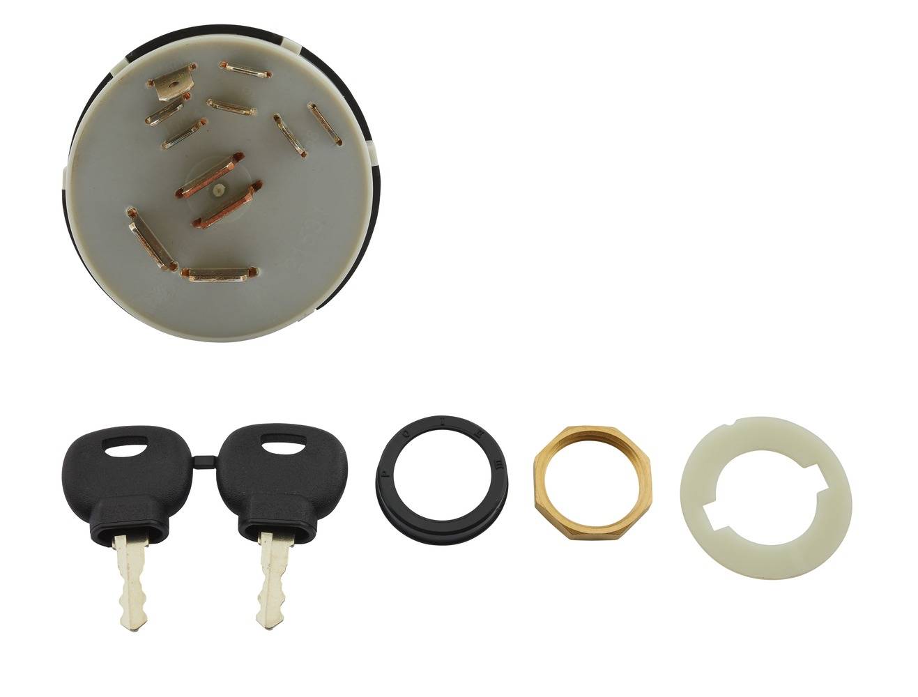 HELLA 6JB 003 959-031 Zünd-/Startschalter - Drehbetätigung - 12/24V - 10-polig - Ein/Aus Schalter/Si