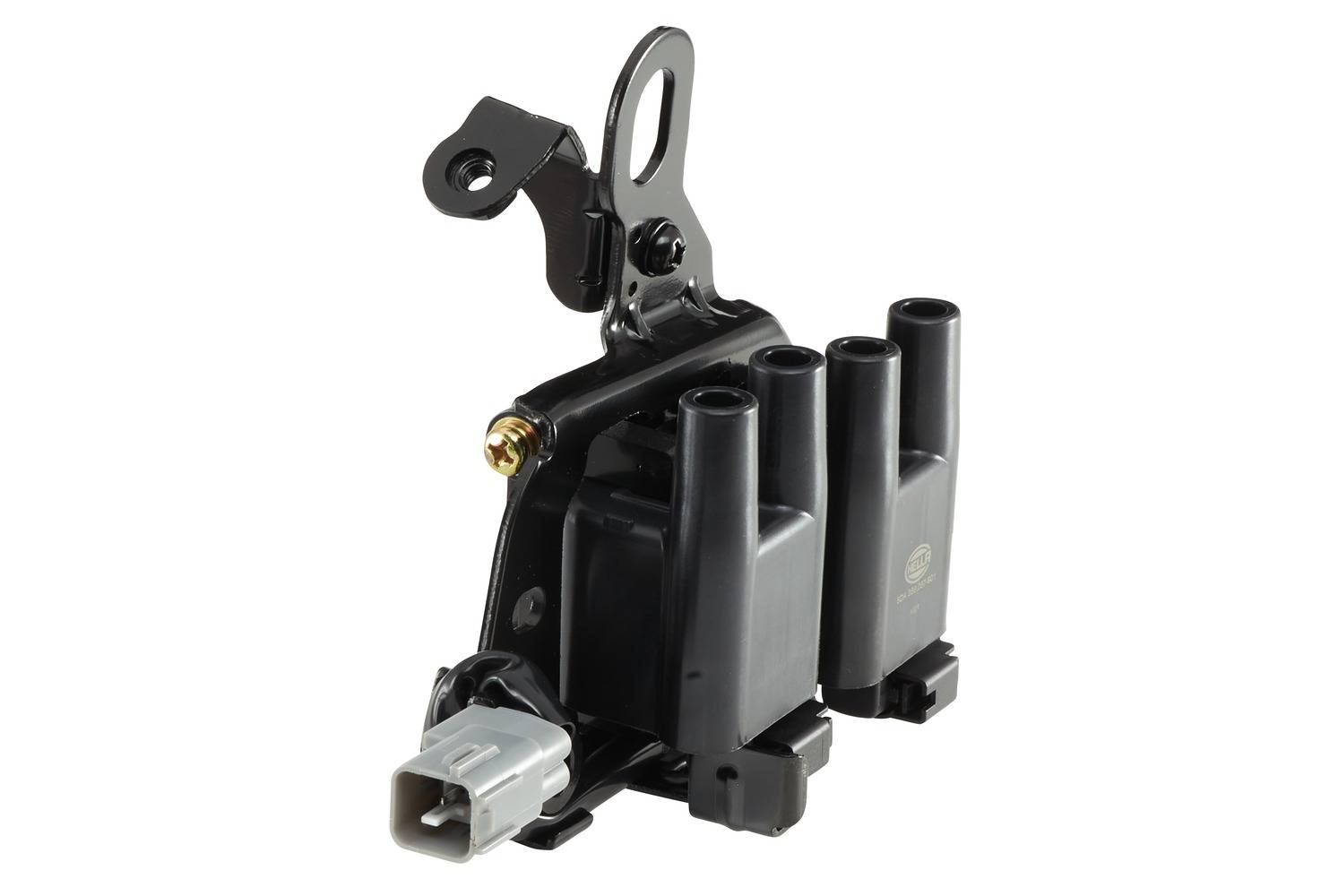 HELLA 5DA 358 057-901 Zündspule - 3-polig - inkl. Spulenstecker/Doppelzündspule - geschraubt