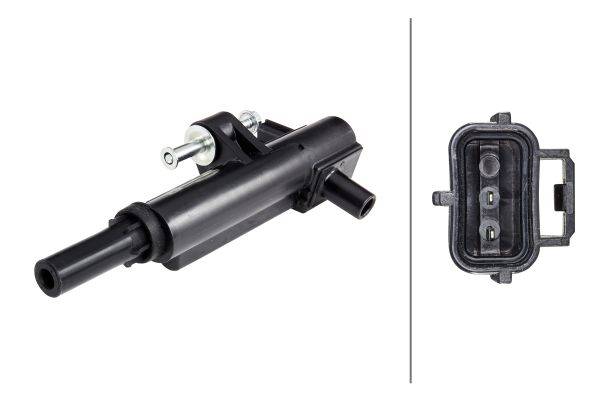 HELLA 5DA 230 036-251 Zündspule - 2-polig - Kerzenschachtzündspule - geschraubt