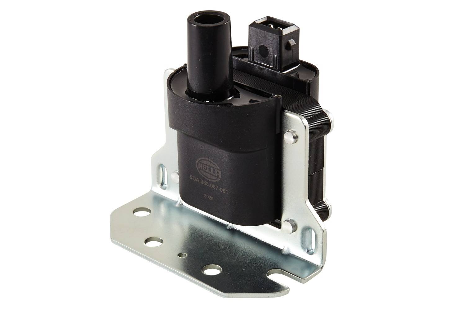 HELLA 5DA 358 057-051 Zündspule - 12V - 2-polig - Verteilerzündspule - geschraubt