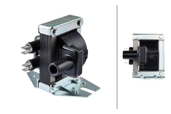 HELLA 5DA 230 035-051 Zündspule - 4-polig - Zündspule zum Verteiler - geschraubt