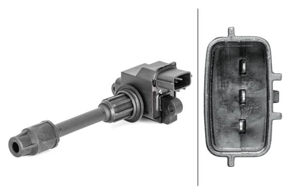 HELLA 5DA 230 035-311 Zündspule - 3-polig - Kerzenschachtzündspule - geschraubt