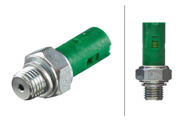 HELLA 6ZL 009 600-051 Öldruckschalter - 12V - Anschlussanzahl: 1 - Öffner - Farbe: grün