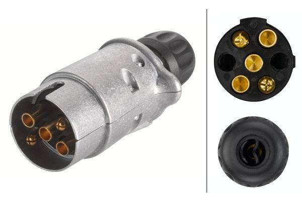 HELLA 8JA 001 916-001 Stecker - 24V - 5-polig - Stecker: Schraubkontakt