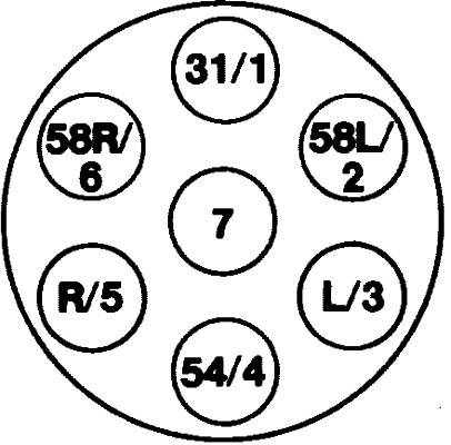 HELLA 8JB 003 833-001 Steckdose - 24V - 7-polig - Stecker: Schraubkontakt - Metall - DIN/ISO: 1185