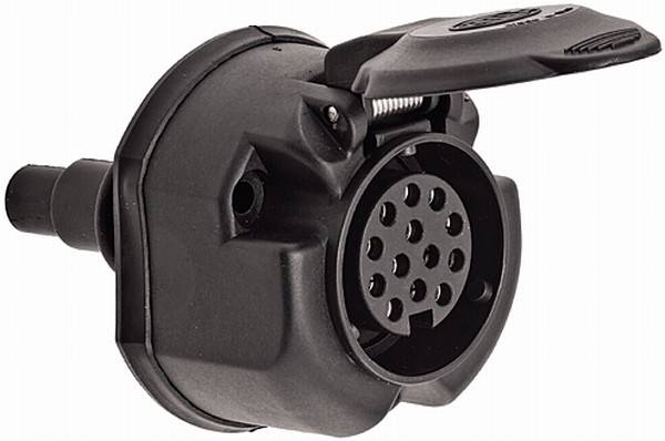 HELLA 8JB 005 949-001 Steckdose - 12V - 13-polig - Stecker: Schraubkontakt - schwarz