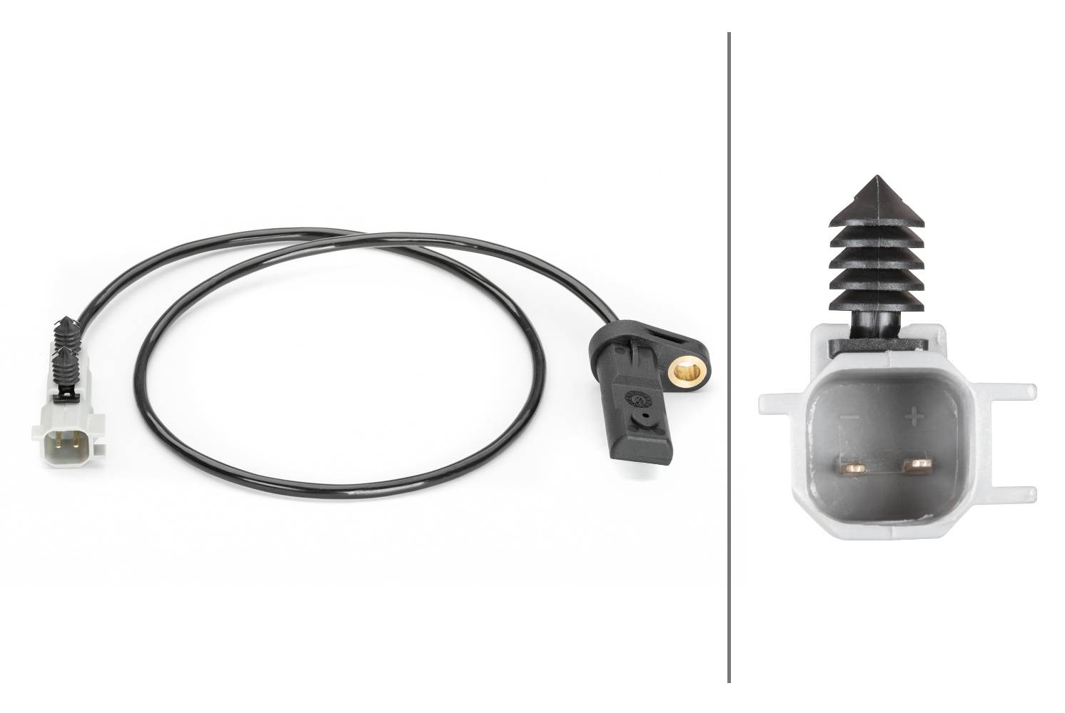 HELLA 6PU 230 040-371 Sensor, Raddrehzahl - 2-polig - hinten - Gesamtlänge680mm - mit Halter
