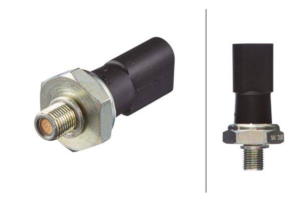 HELLA 6ZL 009 600-231 Öldruckschalter - Anschlussanzahl: 2 - Öffner - Außengewinde: 10mm - Gewindest