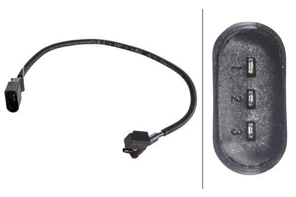 HELLA 6PU 009 167-471 Impulsgeber, Kurbelwelle - 3-polig - mit Schraube