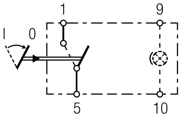 HELLA 6GM 007 832-191 Schalter - S26 - Wippbetätigung - Ausstattungsvar.: I->0 - Anschlussanzahl: 4