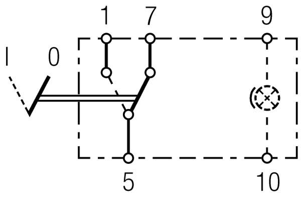 HELLA 6FH 004 570-111 Schalter - Kippbetätigung - Ausstattungsvar.: I-0 - Anschlussanzahl: 5