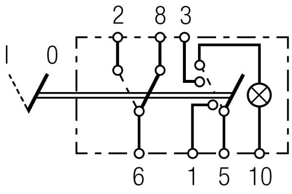 HELLA 6HH 004 570-451 Warnblinkschalter - 12V - Ausstattungsvar.: I-0 - Anschlussanzahl: 7 - Einbau