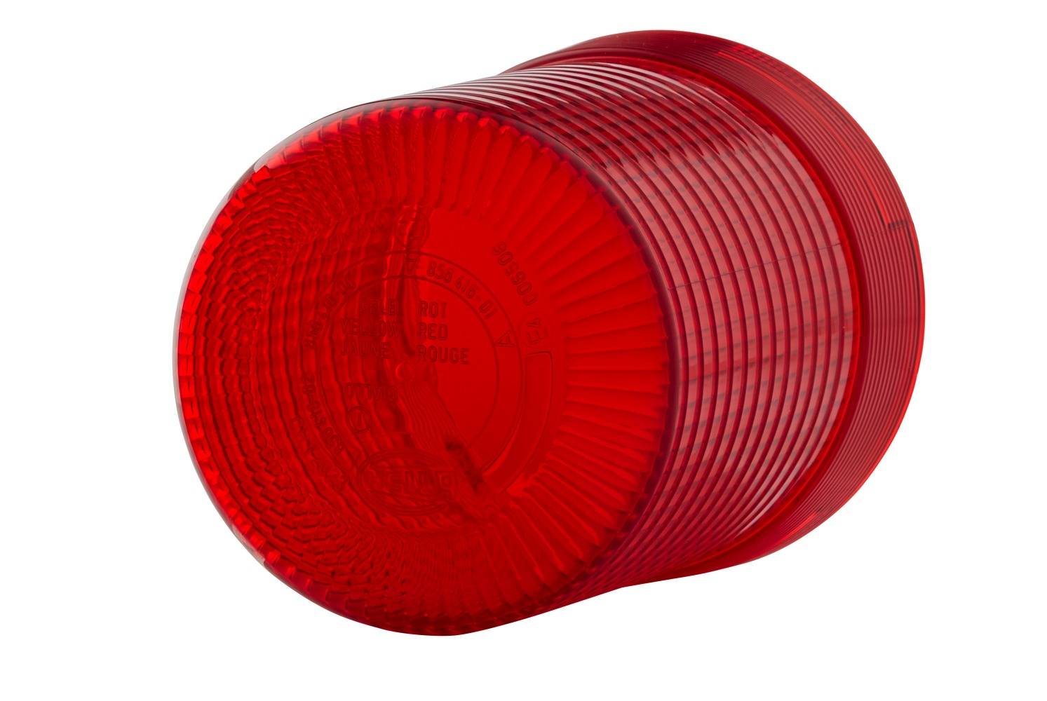 HELLA 9EL 856 416-011 Lichtscheibe, Rundumkennleuchte - rot