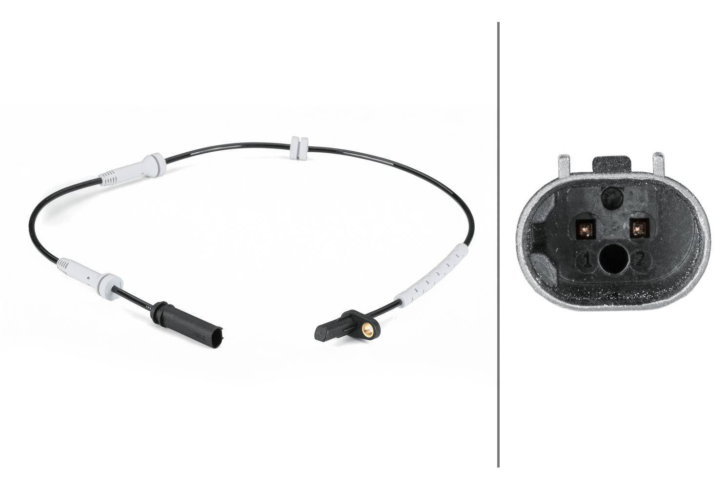 HELLA 6PU 012 806-601 Sensor, Raddrehzahl - 2-polig - Vorderachse beidseitig - Gesamtlänge720mm