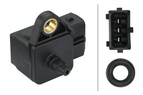 HELLA 6PP 009 400-561 Sensor, Saugrohrdruck - 5V