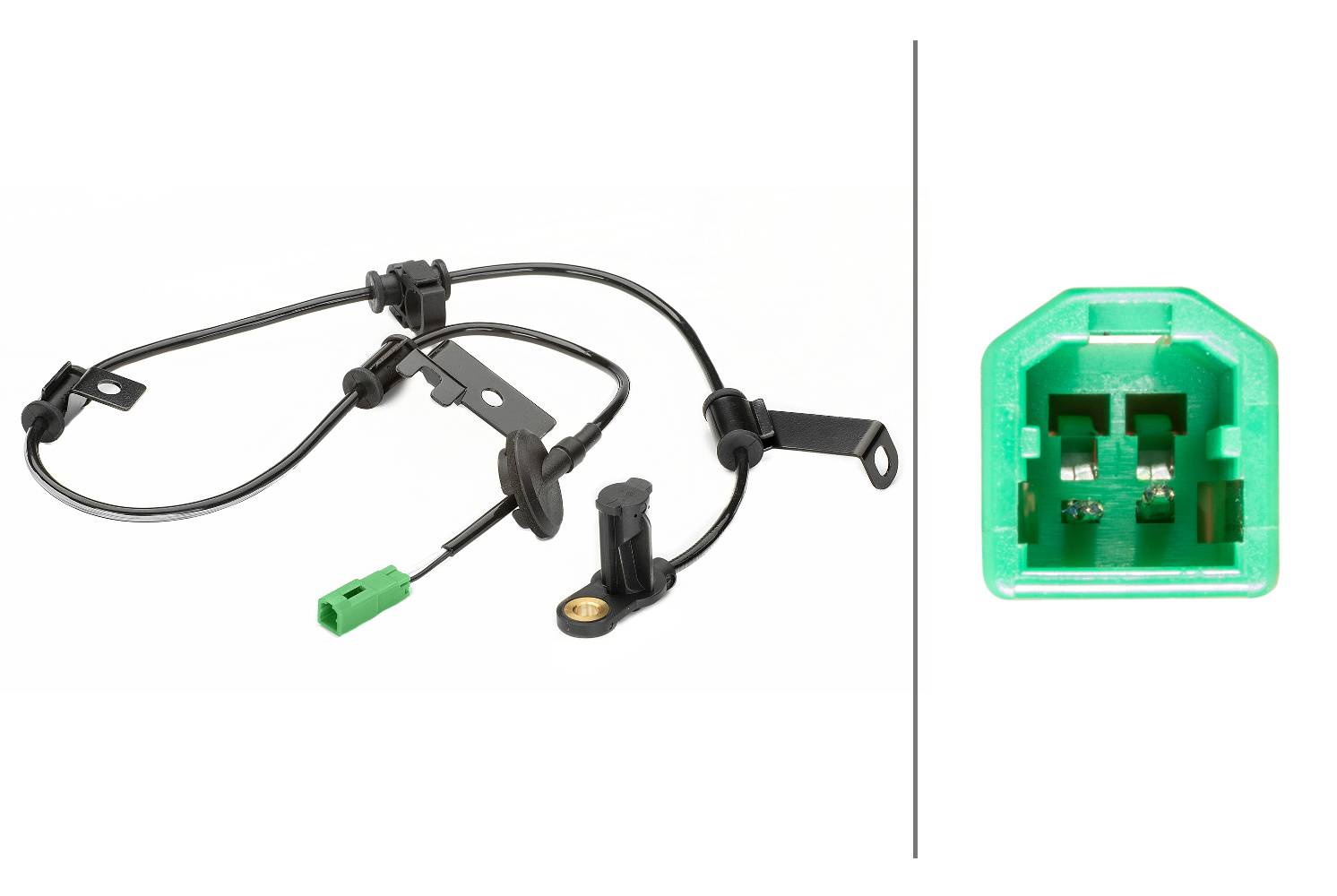 HELLA 6PU 230 040-621 Sensor, Raddrehzahl - 2-polig - hinten - Kabel: 830mm - mit Halter