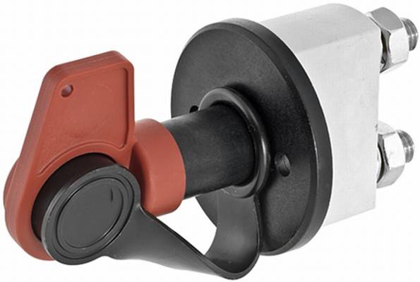 HELLA 6EK 002 843-141 Hauptschalter, Batterie - Drehbetätigung - 24V - Anschlussanzahl: 2 - geschrau