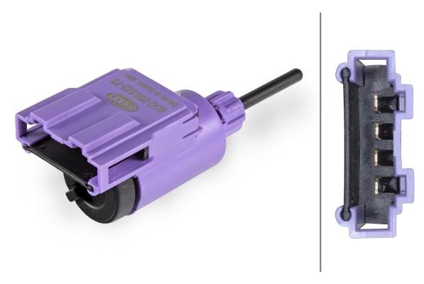 HELLA 6DD 008 622-731 Bremslichtschalter - 12V - Anschlussanzahl: 4 - Bajonett - Wechselschalter - e