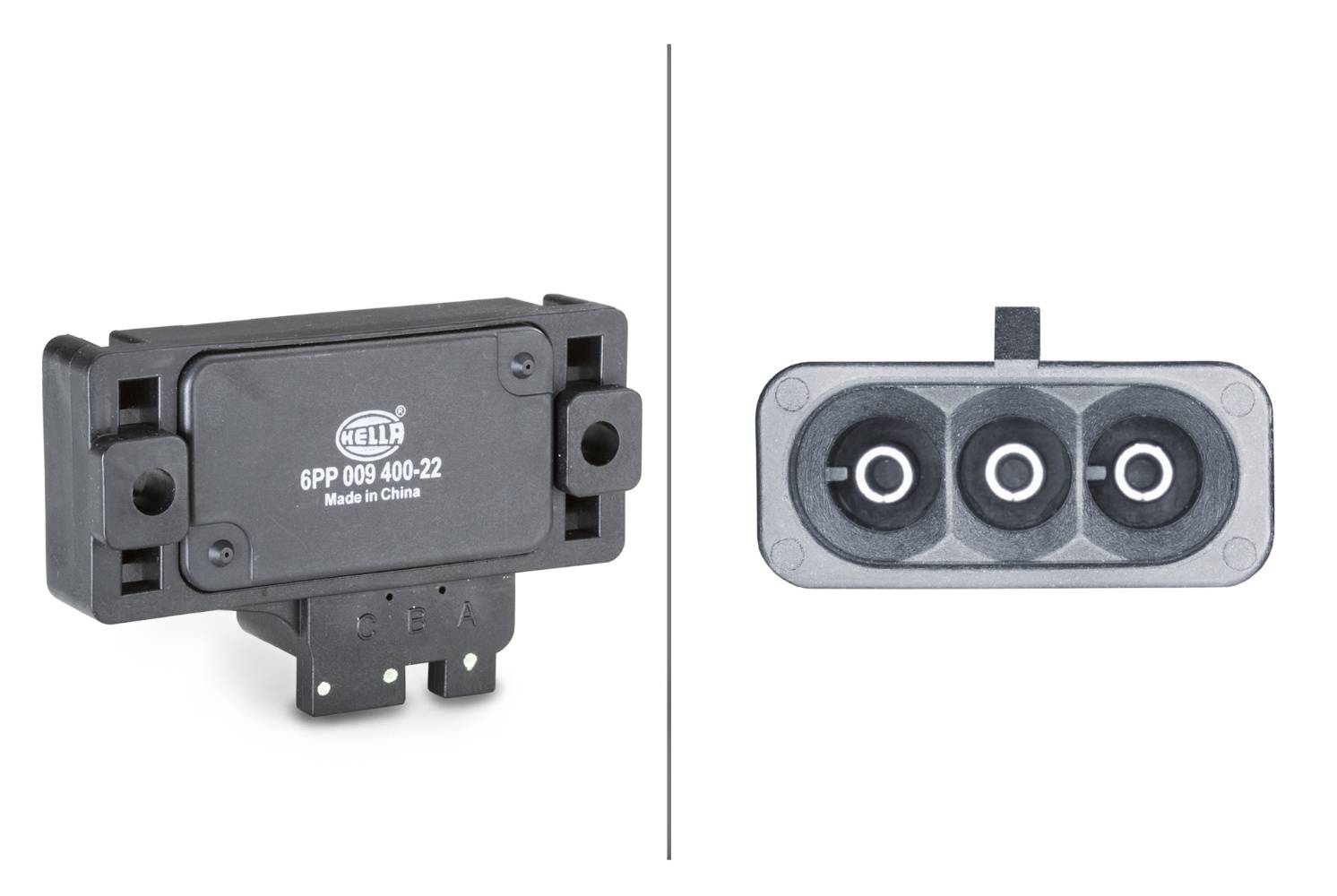 HELLA 6PP 009 400-221 Sensor, Ladedruck - 5V - 3-polig