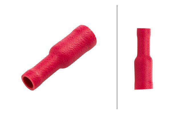 HELLA 8KW 045 145-812 Leitungsverbinder - rot - von: 0.5mm² - bis: 1.0mm² - Rundsteckhülse - Ø: 4mm