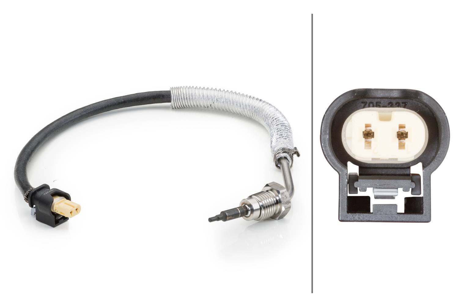 HELLA 6PT 014 494-191 Sensor, Abgastemperatur - 2-polig - geschraubt - Kabel: 270mm