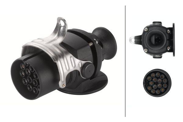 HELLA 8JA 007 241-031 Stecker - 24V - 15-polig - Stecker: Crimpkontakt/Lötstiftkontakt