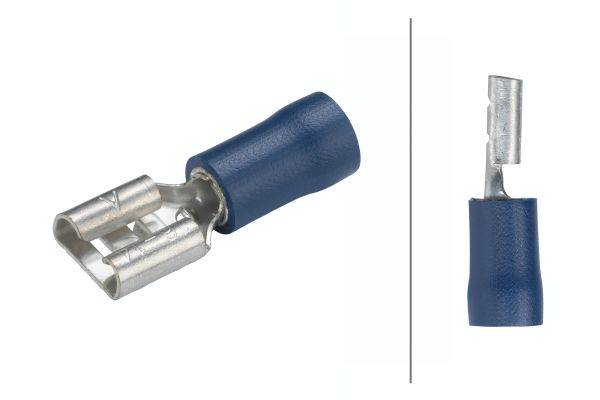 HELLA 8KW 044 022-822 Leitungsverbinder - blau - von: 1.5mm² - bis: 2.5mm² - Flachsteckhülse - 6,3 x