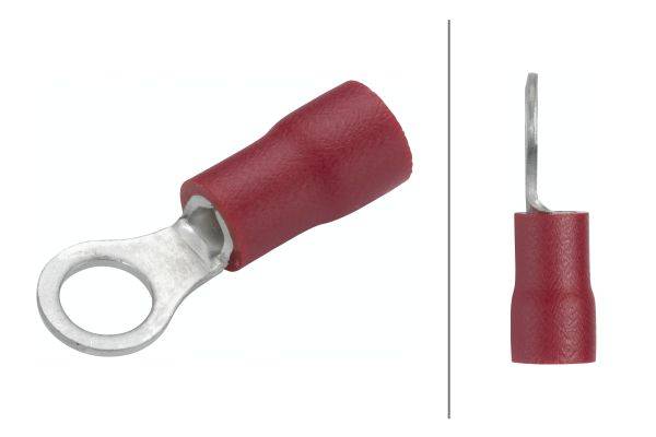 HELLA 8KW 044 276-812 Leitungsverbinder - rot - von: 0.5mm² - bis: 1.0mm² - M3 - Ringform - Set - Me