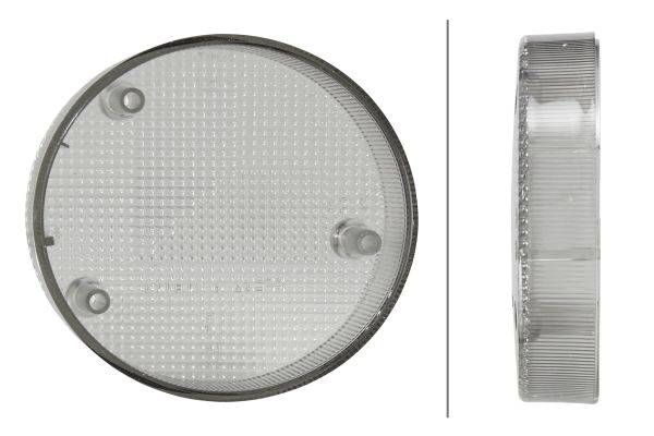 HELLA 9EL 990 354-031 Lichtscheibe, Blinkleuchte Combi 120/133 - Lichtscheibenfarbe: grau - hinten/l