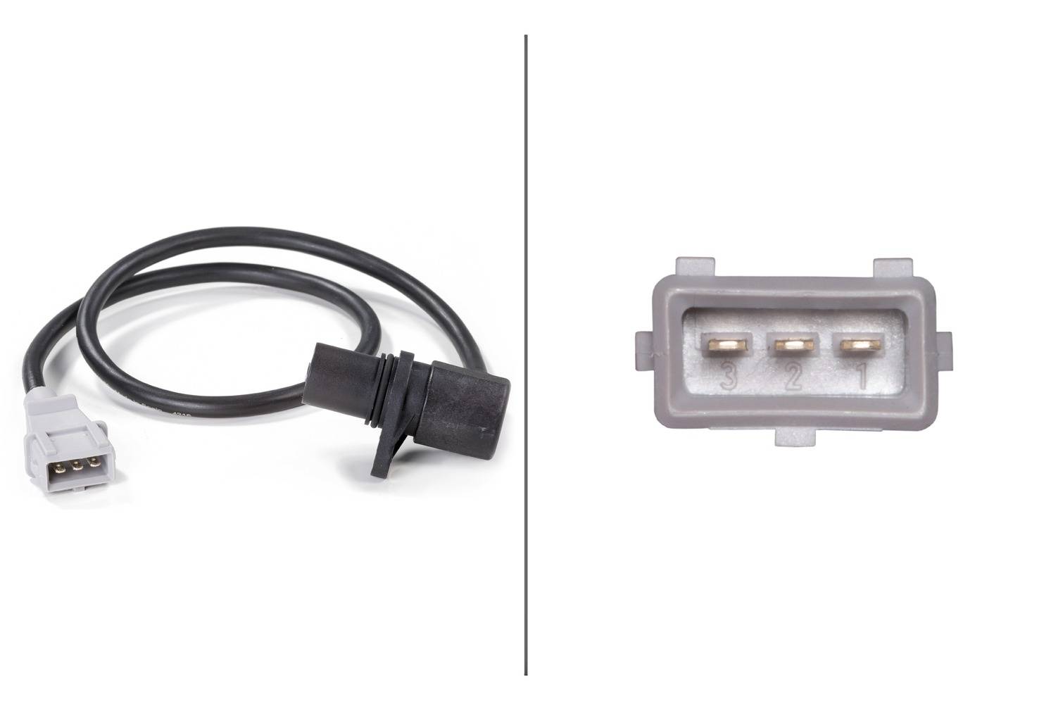 HELLA 6PU 009 110-601 Impulsgeber, Kurbelwelle - 12V - 3-polig - Kabel: 500mm
