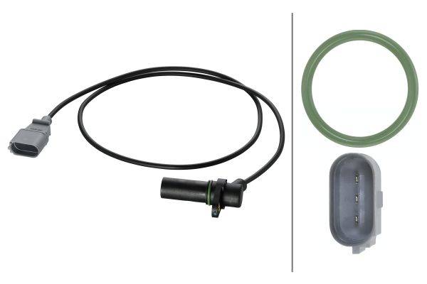 HELLA 6PU 009 167-261 Impulsgeber, Kurbelwelle - 3-polig - Kabel: 1000mm