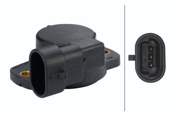 HELLA 6PX 008 476-451 Sensor, Drosselklappenstellung - 5V - Farbe Druckfedergrau