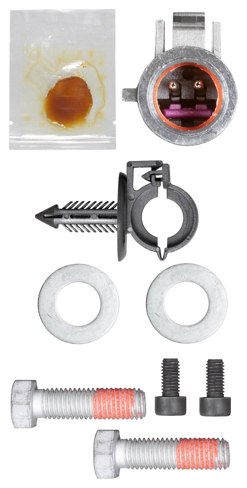 HELLA 6PU 230 040-551 Sensor, Raddrehzahl - 2-polig - vorne - Kabel: 1073mm - mit Halter