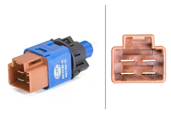 HELLA 6DD 014 395-031 Bremslichtschalter - 4-polig - geclipst - elektrisch