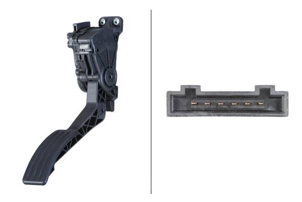 HELLA 6PV 010 946-191 Sensor, Fahrpedalstellung - für Linkslenker - Schaltgetriebe