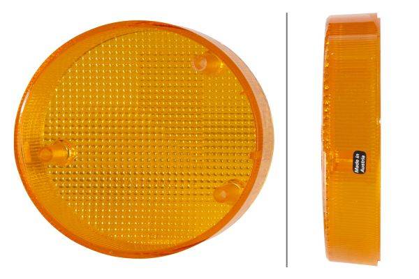 HELLA 9EL 990 354-141 Lichtscheibe Combi 120/133 - Lichtscheibenfarbe: gelb - hinten/rechts