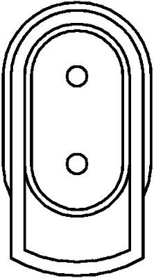 HELLA 6PU 010 039-541 Sensor, Raddrehzahl - 12V - Vorderachse beidseitig - Kabel: 730mm - Steckergeh