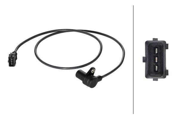 HELLA 6PU 009 110-561 Impulsgeber, Kurbelwelle - 12V - 3-polig - Kabel: 865mm