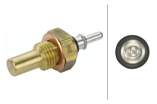 HELLA 6PT 009 107-251 Sensor, Kühlmitteltemperatur - 12V - geschraubt - mit Dichtung
