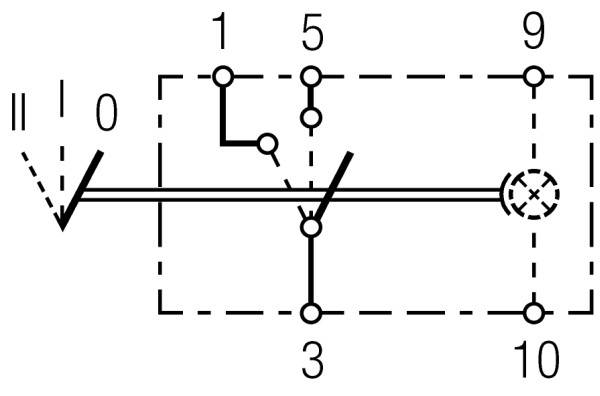 HELLA 6RH 007 832-351 Schalter - Kippbetätigung - Ausstattungsvar.: II-I-0 - Anschlussanzahl: 5 - mi