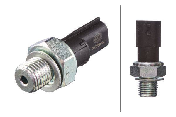 HELLA 6ZL 003 259-941 Öldruckschalter - 12V - Anschlussanzahl: 1 - Öffner - Farbe: schwarz